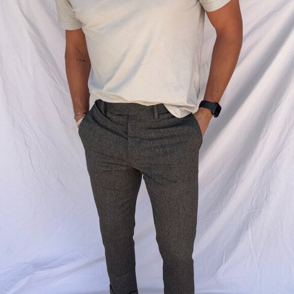 Zara Slim Fit Gray Mens trousers - Size 30 - Picture 2 of 5